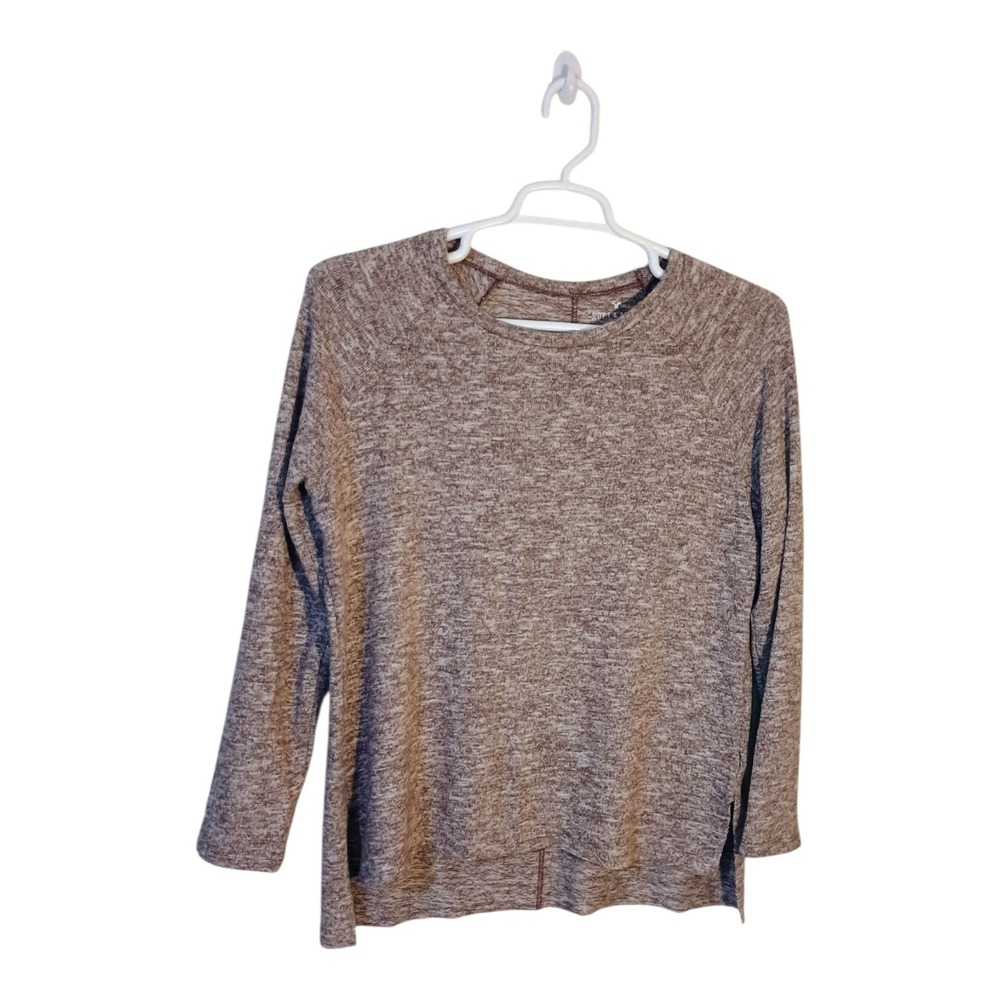 American Eagle Womens Med‎ Soft & Sexy Plush Lavender White Heathered Sweater